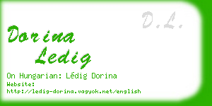 dorina ledig business card