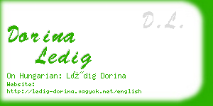 dorina ledig business card